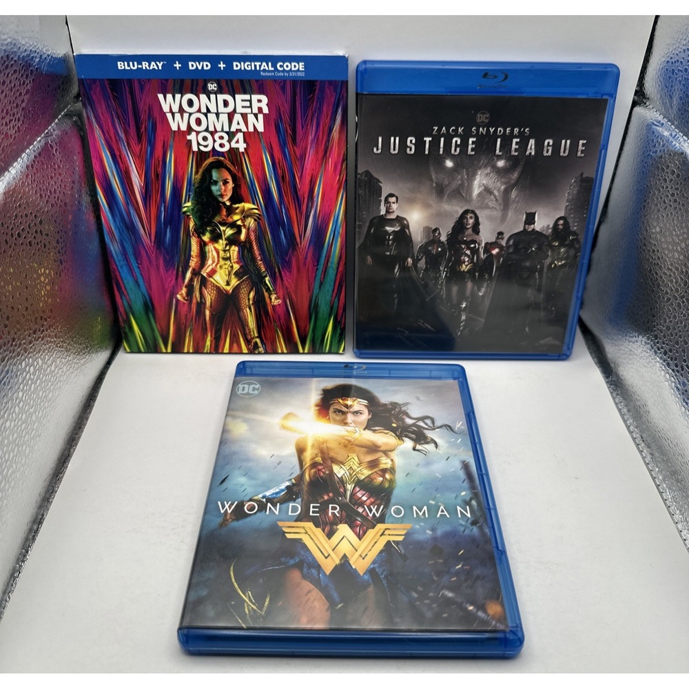 Zack Snyders Justice League Wonder Woman 1984 Blu Ray DVD LOT Bundle DC